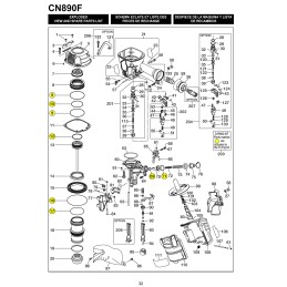 Kit joints CN81280 MAX CN890F, CN890F2